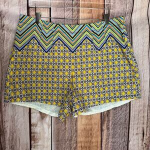 Maeve by Anthropologie Geometric Chevron Print Shorts Multicolor 18W Boho Summer